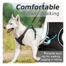 Arnês Anti-puxão para Cães Grandes – Ajustável e Confortável | Colete de Passeio com Faixas Refletoras, Alça de Controlo e 2 Anéis Metálicos