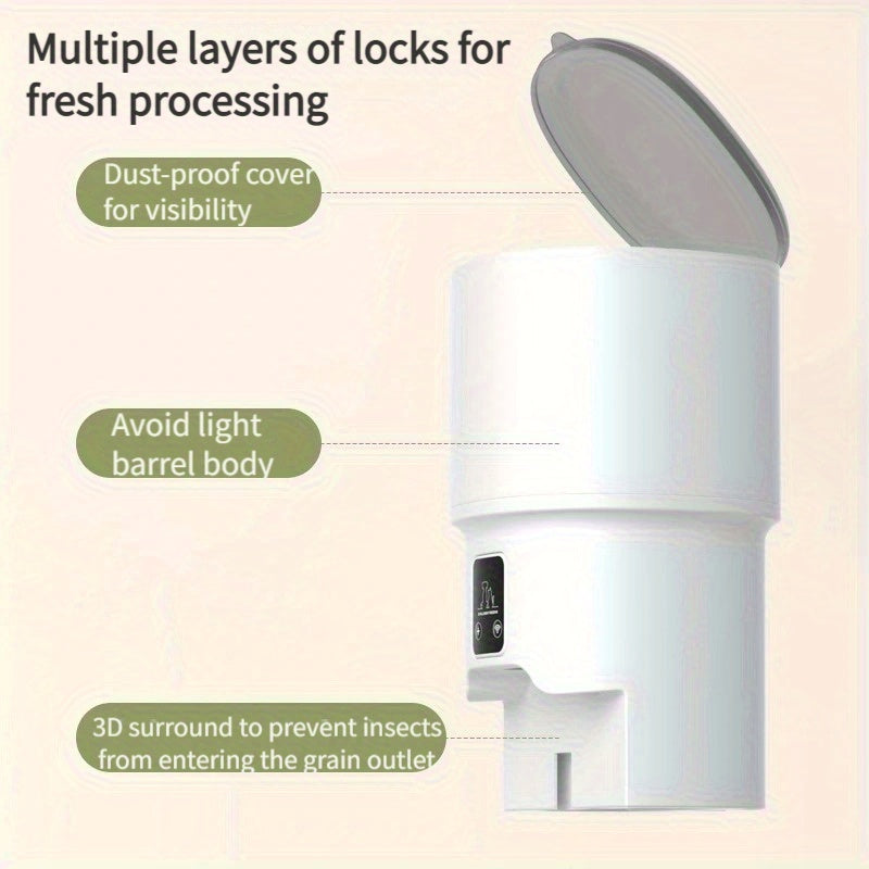 Comedouro Automático Inteligente Wi-Fi 4L – Controlo via App e Design Anti-humidade | Alimentador Moderno e Programável para Cães e Gatos