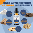 Suplemento L-Lisina Líquido para Gatos – 60ml | Apoio Respiratório, Ocular e Imunitário | Fórmula Saborosa e Fácil de Administrar